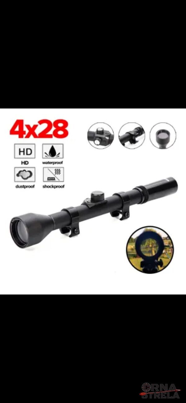 optika za vazdusnu pusku 4x28