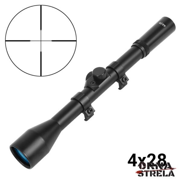 optika za vazdusnu pusku 4x28