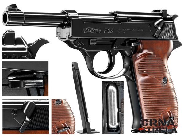 vazduŠni piŠtolj walther p38 5.8089 4.5mm vazduŠni piŠtolj walther p38 5.8089 4.5mm